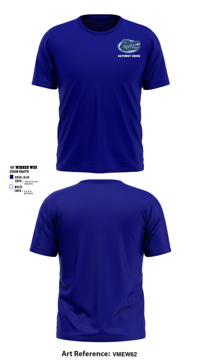 Gateway Regional High School Cheer 43593489 Short Sleeve Performance Shirt - 5