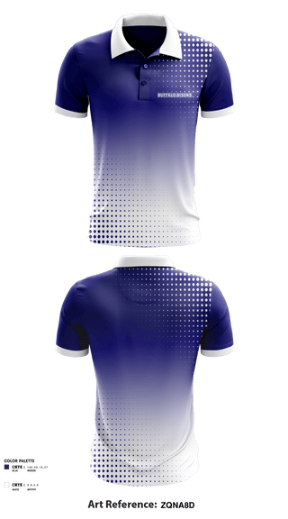 Short Sleeve Performance Polo, Buffalo Bisons, Football, Teamtime, Team time, sublimation, custom sports apparel, team uniforms, spirit wear, spiritwear, sports uniforms, custom shirts, team store, custom team store, fundraiser sports, apparel fundraiser