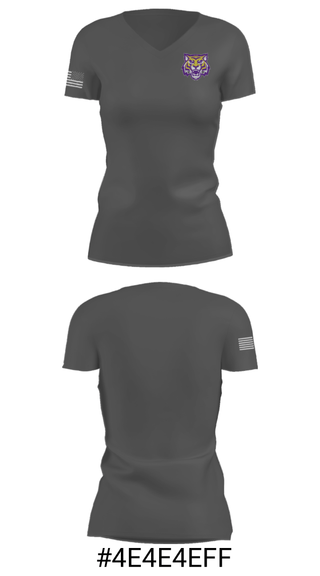 Women's Short Sleeve Vneck Shirt, Gray Court-Owings Middle School, Spirit Store, Teamtime, Team time, sublimation, custom sports apparel, team uniforms, spirit wear, spiritwear, sports uniforms, custom shirts, team store, custom team store, fundraiser sports, apparel fundraiser