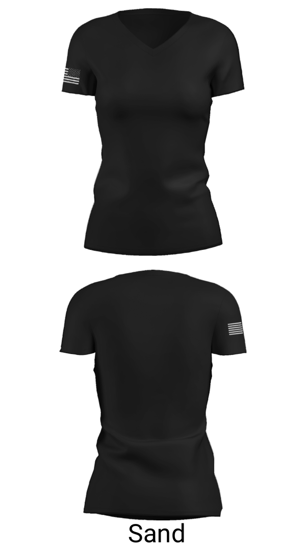 Women's Short Sleeve Vneck Shirt, , Army, Teamtime, Team time, sublimation, custom sports apparel, team uniforms, spirit wear, spiritwear, sports uniforms, custom shirts, team store, custom team store, fundraiser sports, apparel fundraiser