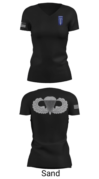 Women's Short Sleeve Vneck Shirt, , Army, Teamtime, Team time, sublimation, custom sports apparel, team uniforms, spirit wear, spiritwear, sports uniforms, custom shirts, team store, custom team store, fundraiser sports, apparel fundraiser