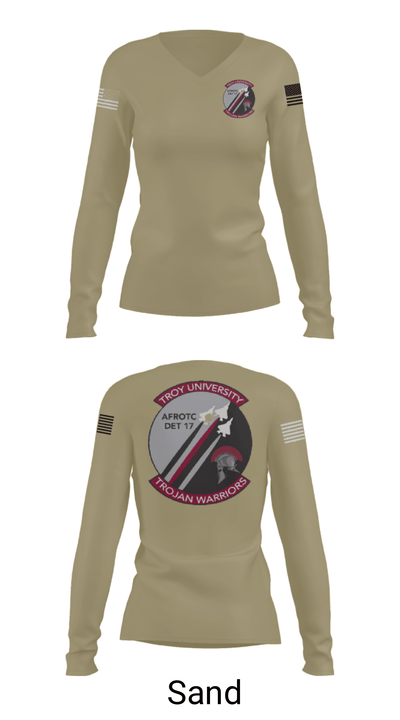 Detachment 017 95318088 Women's Long Sleeve V-neck Shirt - 42