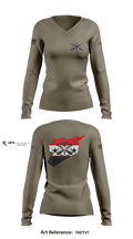 HHB 2-114 FA (FIST) 66604397 Women's Long Sleeve V-neck Shirt - 2