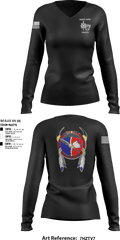 Comanche, 309th MI BN 43533231 Women's Long Sleeve V-neck Shirt - 1