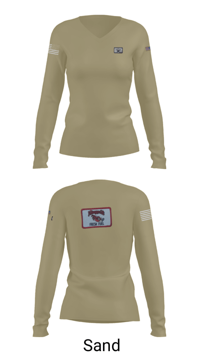 Echo pol 1/126 avn 6177830 Women's Long Sleeve V-neck Shirt - 41
