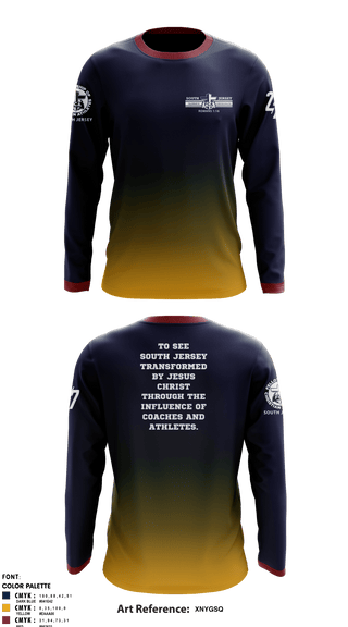 Long Sleeve Performance Shirt, FCA ( Fellowship of Christian Athletes ) South Jersey, Spirit Store, Teamtime, Team time, sublimation, custom sports apparel, team uniforms, spirit wear, spiritwear, sports uniforms, custom shirts, team store, custom team store, fundraiser sports, apparel fundraiser