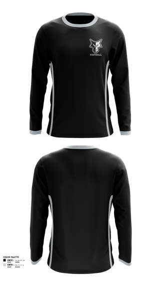 Long Sleeve Performance Shirt, Waverly-South Shore Coyotes, Football, Teamtime, Team time, sublimation, custom sports apparel, team uniforms, spirit wear, spiritwear, sports uniforms, custom shirts, team store, custom team store, fundraiser sports, apparel fundraiser