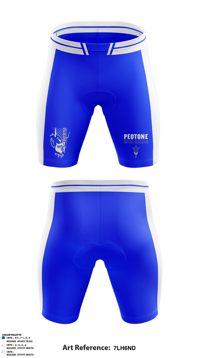Peotone Blue Devils 70869919 Men's Compression Shorts - 1