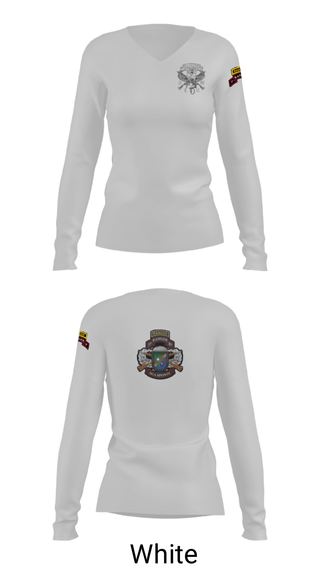 Women's Long Sleeve Vneck Shirt, , Space Force, Teamtime, Team time, sublimation, custom sports apparel, team uniforms, spirit wear, spiritwear, sports uniforms, custom shirts, team store, custom team store, fundraiser sports, apparel fundraiser