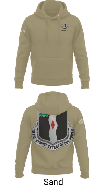 3rd Battalion 60th infantry Regiment River Raiders 94205182 Hoodie - 48