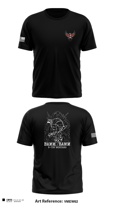 BAMM BAMM 3548892 Short Sleeve Performance Shirt - 1