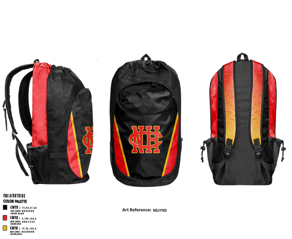 Gear Bag, North College Hill High School Basketball, Women's Basketball, Teamtime, Team time, sublimation, custom sports apparel, team uniforms, spirit wear, spiritwear, sports uniforms, custom shirts, team store, custom team store, fundraiser sports, apparel fundraiser