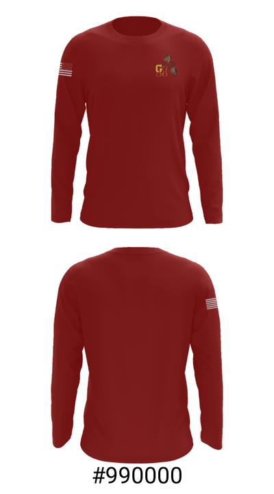 Governor Mifflin High School Basketball 45329340 Long Sleeve Performance Shirt - 18