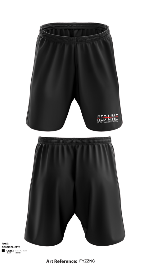 Athletic Shorts With Pockets, Red Line Mobile Axe Throwing, , Teamtime, Team time, sublimation, custom sports apparel, team uniforms, spirit wear, spiritwear, sports uniforms, custom shirts, team store, custom team store, fundraiser sports, apparel fundraiser