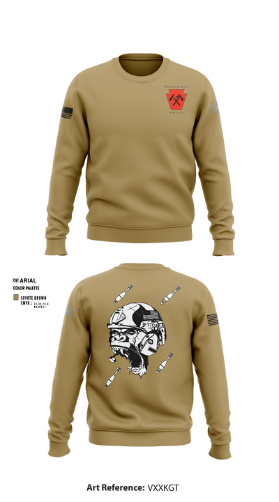 1-111th IN BN 37171288 Crew Neck Sweatshirt - 3