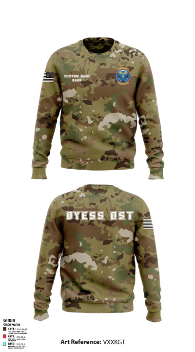 Dyess AFB Operational Support Team 10526750 Crew Neck Sweatshirt - 6