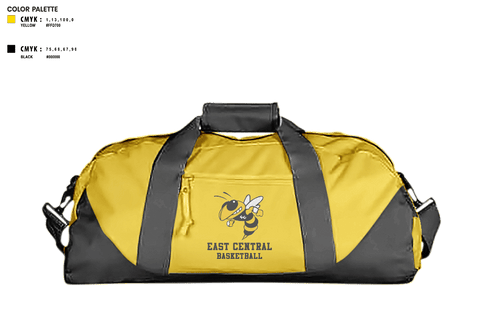 Duffle Bag, East Central High School Basketball, Women's Basketball, Teamtime, Team time, sublimation, custom sports apparel, team uniforms, spirit wear, spiritwear, sports uniforms, custom shirts, team store, custom team store, fundraiser sports, apparel fundraiser
