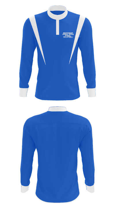 Independent School (Upper School) Volleyball 38532551 Quarter Zip Jacket - 15