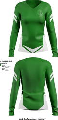 Classic City High School 82676515 Women's Long Sleeve V-neck Shirt - 1