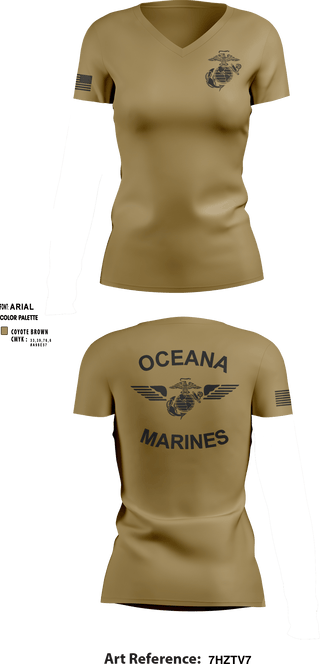 Women's Short Sleeve Vneck Shirt, , Marines, Teamtime, Team time, sublimation, custom sports apparel, team uniforms, spirit wear, spiritwear, sports uniforms, custom shirts, team store, custom team store, fundraiser sports, apparel fundraiser