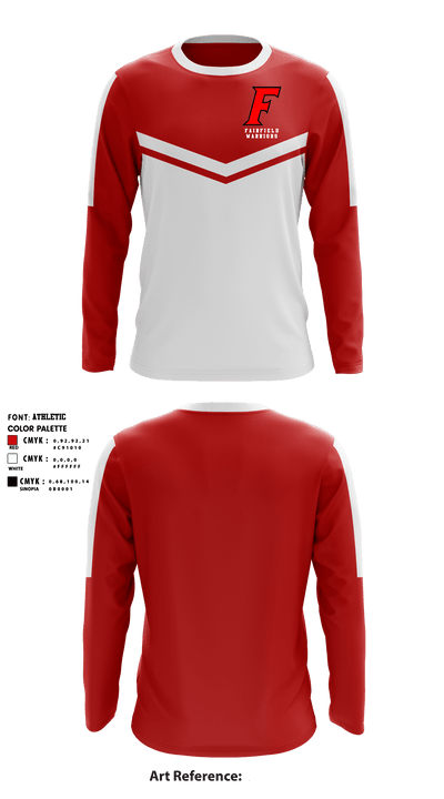 Fairfield Warriors 37068274 Long Sleeve Performance Shirt - 1