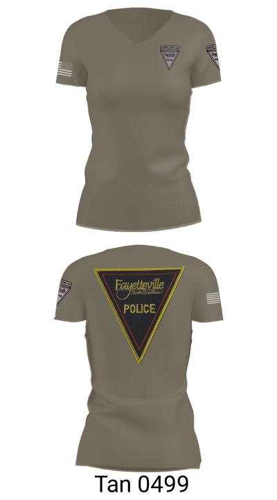 Emergency Response Team 1130693 Women's Short Sleeve V-neck Shirt - 36