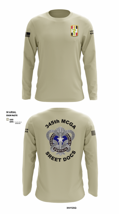 345th MCGA 98196690 Long Sleeve Performance Shirt - 5