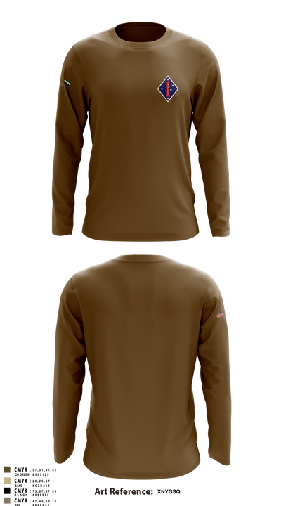 1 marine division fwd 62335436 Long Sleeve Performance Shirt - 2
