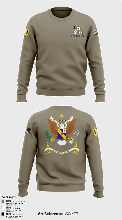1-155th Dixie Thunder 83572891 Crew Neck Sweatshirt - 7