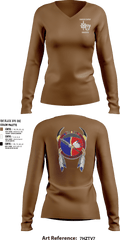 Comanche, 309th MI BN 43533231 Women's Long Sleeve V-neck Shirt - 3