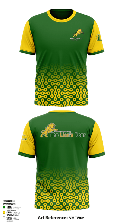 Louisa County High School Wrestling 22462068 Short Sleeve Performance Shirt - 1