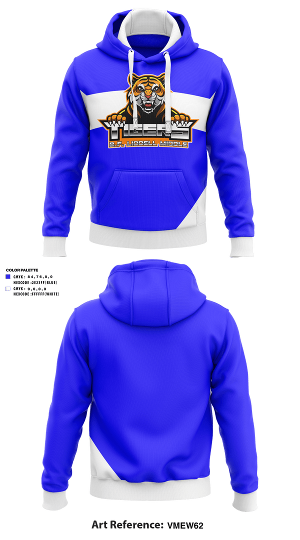 Hoodie, B. F. Liddell Middle, Track & Field, Teamtime, Team time, sublimation, custom sports apparel, team uniforms, spirit wear, spiritwear, sports uniforms, custom shirts, team store, custom team store, fundraiser sports, apparel fundraiser