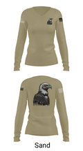 768 EABS 28979729 Women's Long Sleeve V-neck Shirt - 42