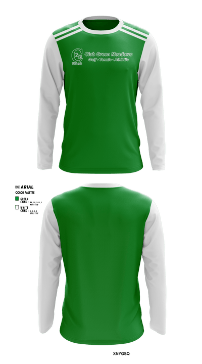Club Green Meadows 34782873 Long Sleeve Performance Shirt - 1
