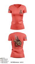 145 MMB 14990941 Women's Short Sleeve V-neck Shirt - 2