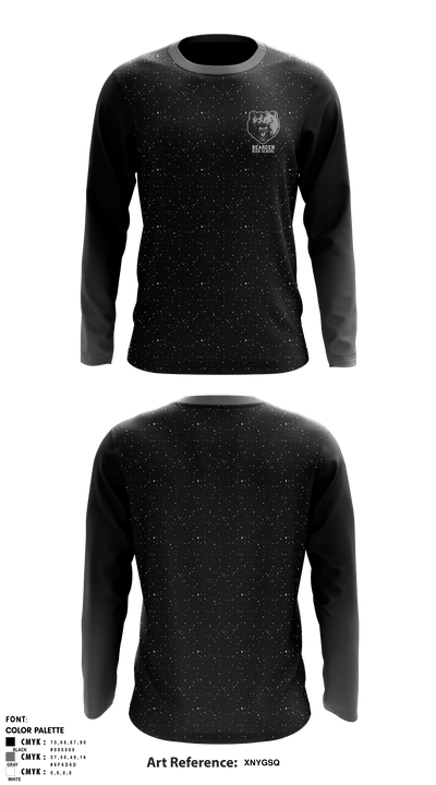 Bearden Junior High School 6842926 Long Sleeve Performance Shirt - 3