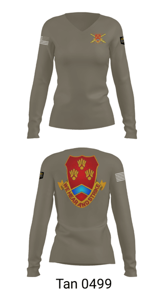 Women's Long Sleeve Vneck Shirt, , National Guard, Teamtime, Team time, sublimation, custom sports apparel, team uniforms, spirit wear, spiritwear, sports uniforms, custom shirts, team store, custom team store, fundraiser sports, apparel fundraiser