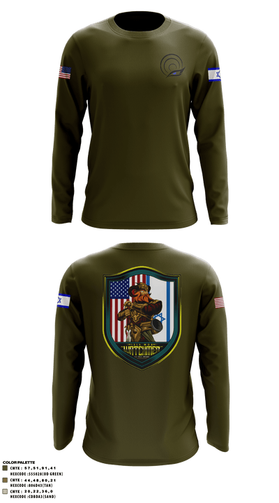 13th Missile Defense Battery 67217504 Long Sleeve Performance Shirt - 4