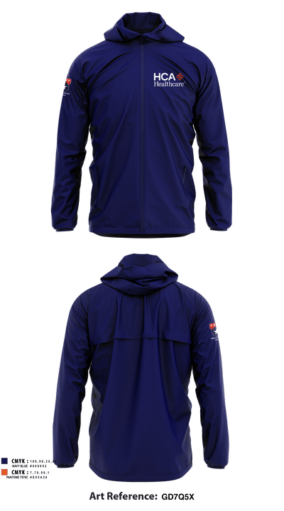 HCA HEALTHCARE 97224522 Windbreaker - 2