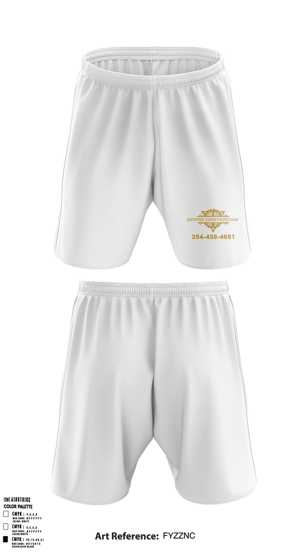 Athletic Shorts With Pockets, Sutton Construction, , Teamtime, Team time, sublimation, custom sports apparel, team uniforms, spirit wear, spiritwear, sports uniforms, custom shirts, team store, custom team store, fundraiser sports, apparel fundraiser