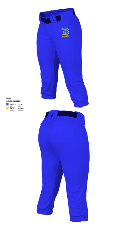 Bonduel Youth Softball League 22083727 Softball Pants - 1