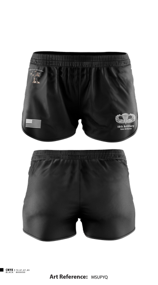 Ranger Panties, 18th FA BDE Airborne, Army, Teamtime, Team time, sublimation, custom sports apparel, team uniforms, spirit wear, spiritwear, sports uniforms, custom shirts, team store, custom team store, fundraiser sports, apparel fundraiser