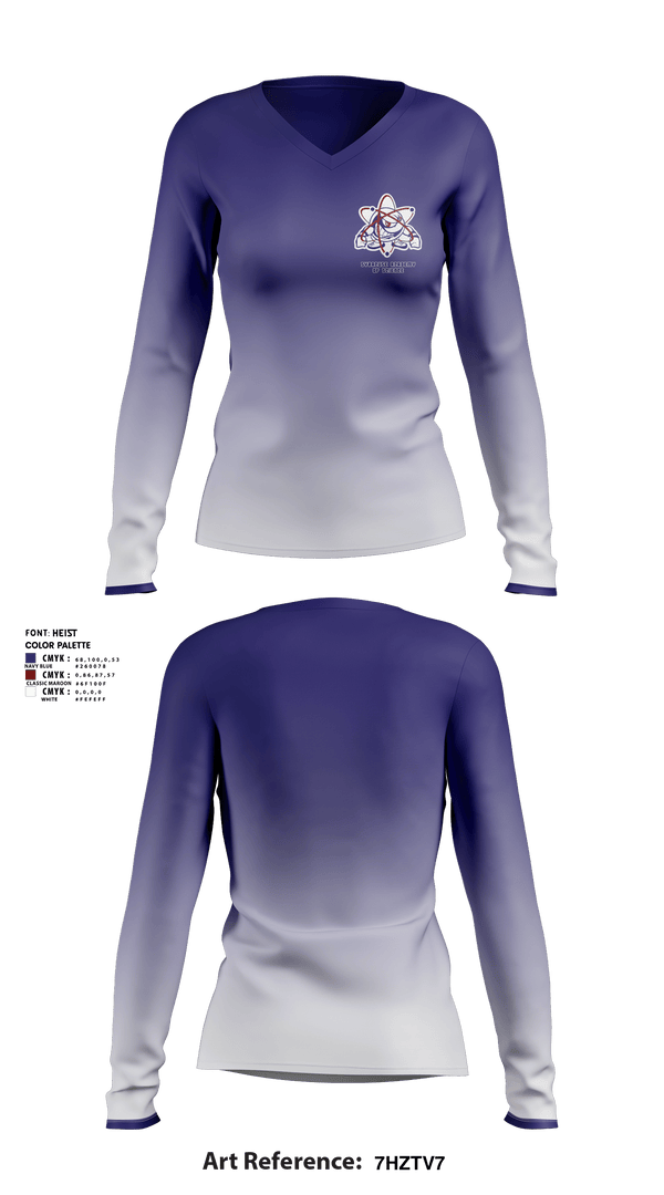 Women's Long Sleeve Vneck Shirt, SYRACUSE ACADEMY, Men's Soccer, Teamtime, Team time, sublimation, custom sports apparel, team uniforms, spirit wear, spiritwear, sports uniforms, custom shirts, team store, custom team store, fundraiser sports, apparel fundraiser