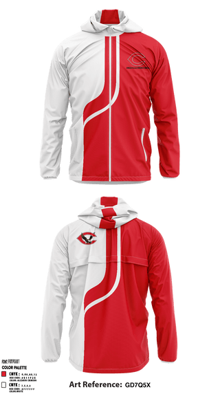 Windbreaker, Caseville Junior High School Volleyball, Women's Volleyball, Teamtime, Team time, sublimation, custom sports apparel, team uniforms, spirit wear, spiritwear, sports uniforms, custom shirts, team store, custom team store, fundraiser sports, apparel fundraiser
