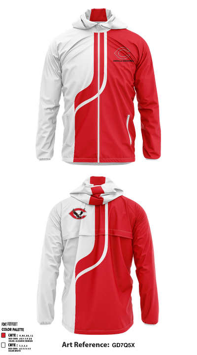 Caseville Junior High School 91724706 Windbreaker - 2