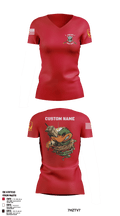 D 4-3 ADA 71951735 Women's Short Sleeve V-neck Shirt - 51