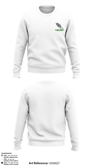 Crew Neck Sweatshirt, Concord High School Track, Cross Country, Teamtime, Team time, sublimation, custom sports apparel, team uniforms, spirit wear, spiritwear, sports uniforms, custom shirts, team store, custom team store, fundraiser sports, apparel fundraiser