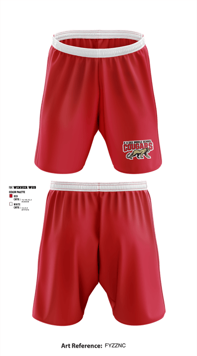 E A Cox Middle School Volleyball 38819293 Athletic Shorts With Pockets - 1