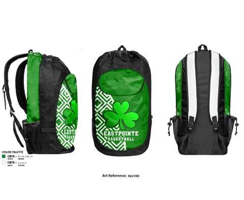Gear Bag, Eastpointe High School Basketball, Women's Basketball, Teamtime, Team time, sublimation, custom sports apparel, team uniforms, spirit wear, spiritwear, sports uniforms, custom shirts, team store, custom team store, fundraiser sports, apparel fundraiser