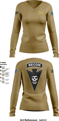 3/278 Armored Calvary Regiment 57774458 Women's Long Sleeve V-neck Shirt - 8